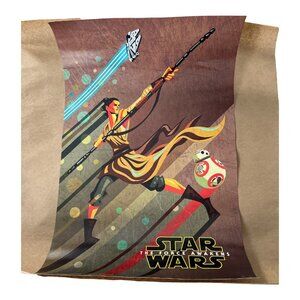 Disney Insiders Star Wars The Force Awakens Mini Poster Rey BB-8 2015